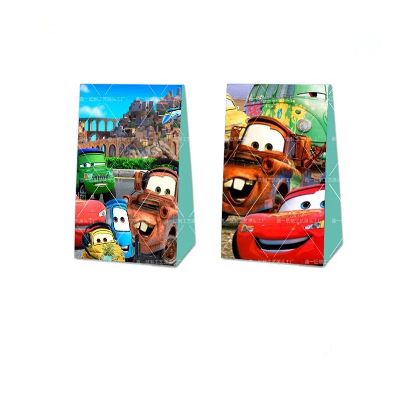 6pcs Disney Pixar Cars Lightning McQueen Water Bottle Label self-adhesive  Sticker Baptism Baby Shower Decorations