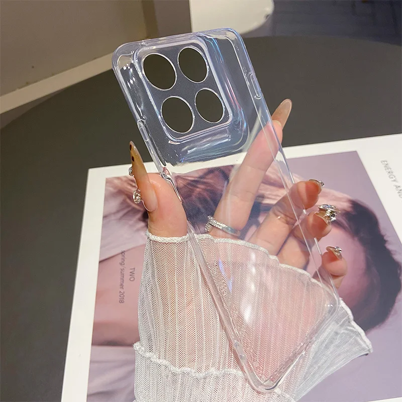 Clear Slim Transparent Silicone Phone Case Cover