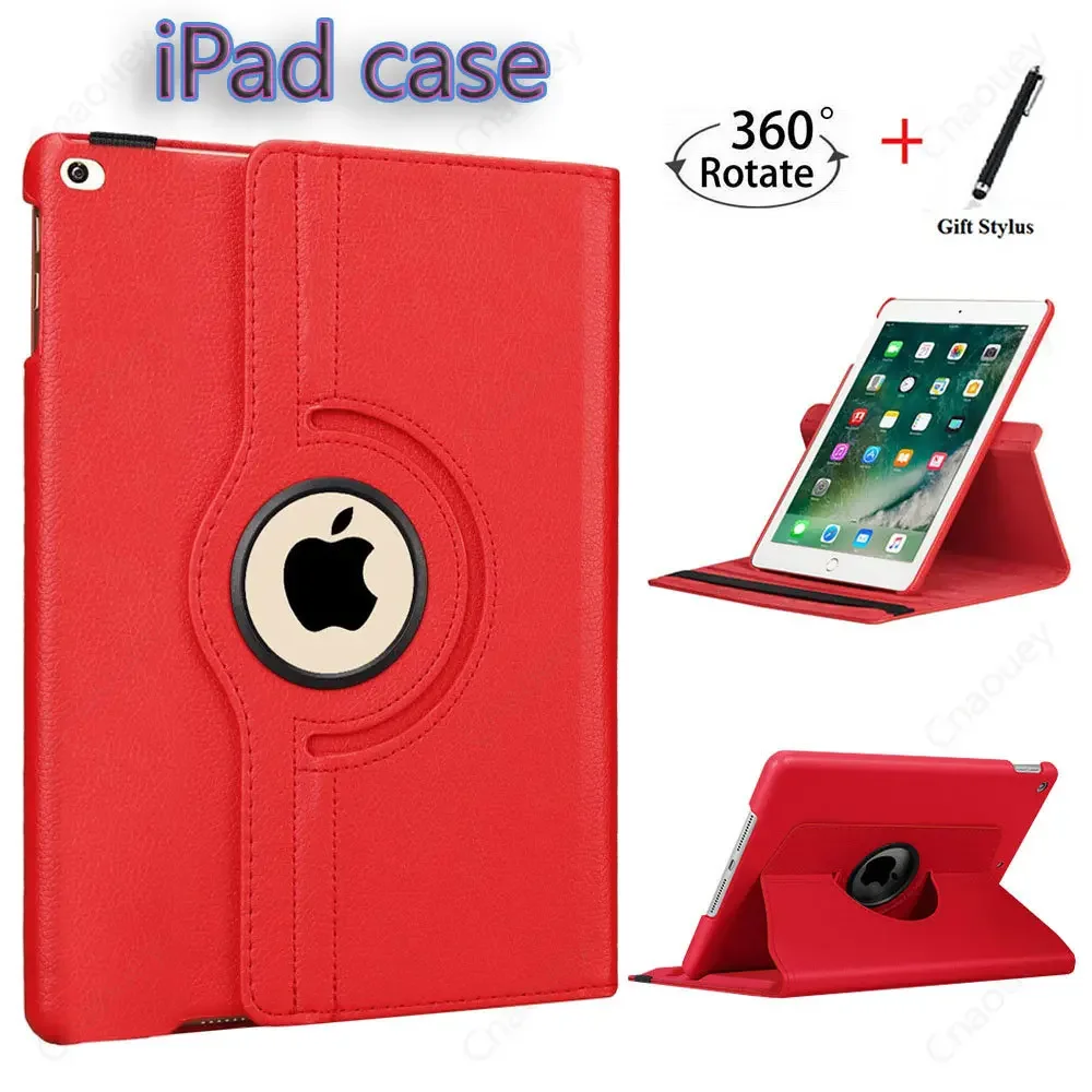 Estojo de Couro pu para Ipad Capa para Ipad 10.2 7th 8th 9th Generation Auto Wake up Dormir 360 Rotating