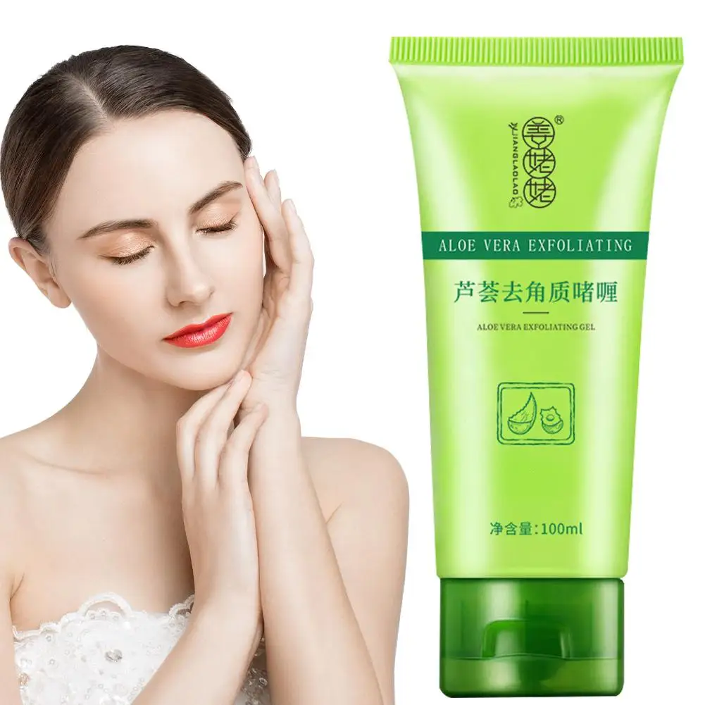 

Aloe Exfoliating Gel Cleanses Aging Skin,removes Dirt Excess Oil,moisturizes And Soften Facial For Skin Care Exfoliate Prod E3D3