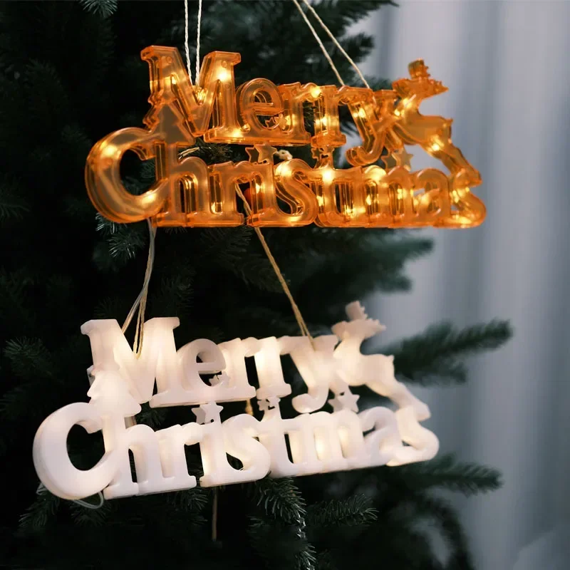 

LED christmas letter light festive decoration ambient light glowing christmas light string copper wire modeling light wholesale