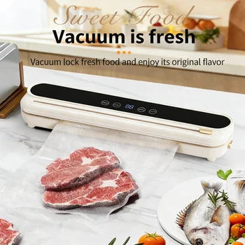 Vacuum Sealer Machine for Food with Built-in Cutter Dry and Wet Modes Easy Kitchen Food Saver Vacuum Packaging Keeps Food Fresh 1