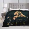 Multifunction Adele 2024 Album Tour Blanket Merch Bedding Decorative Cool Singer Throw Blanket Ultra-Soft Flannel for Car 6