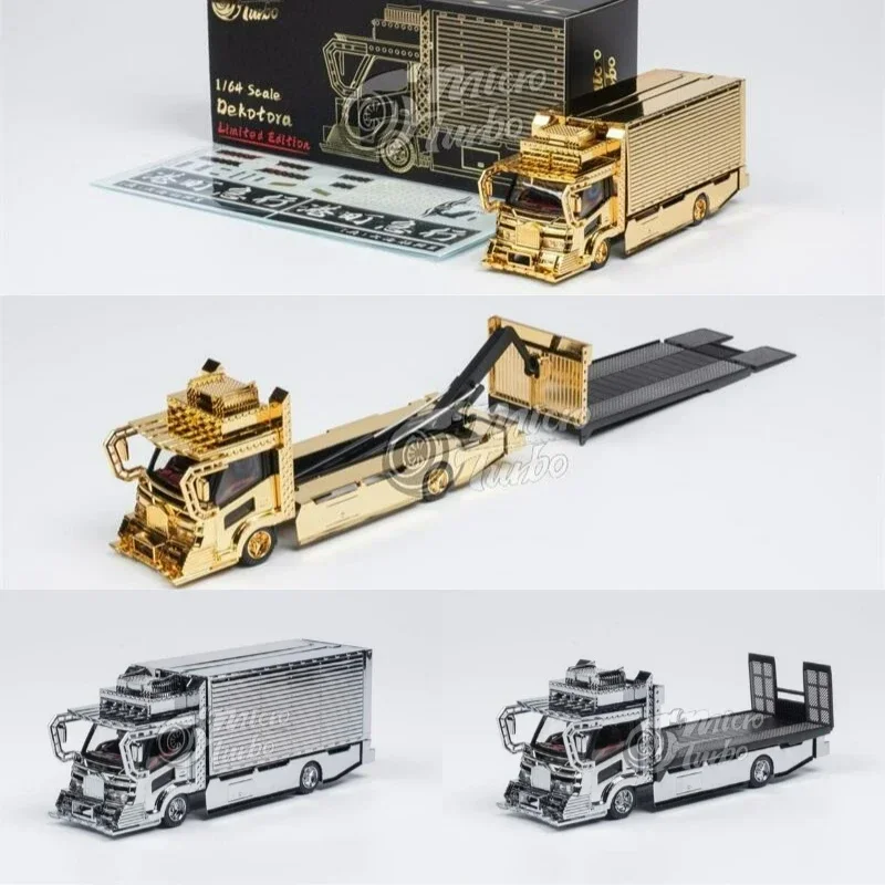 Micro Turbo 1:64 Dekotora 限定版 Micro Turbo 1:64 Dekotora Wing Custom / Flatbed Tow Truck