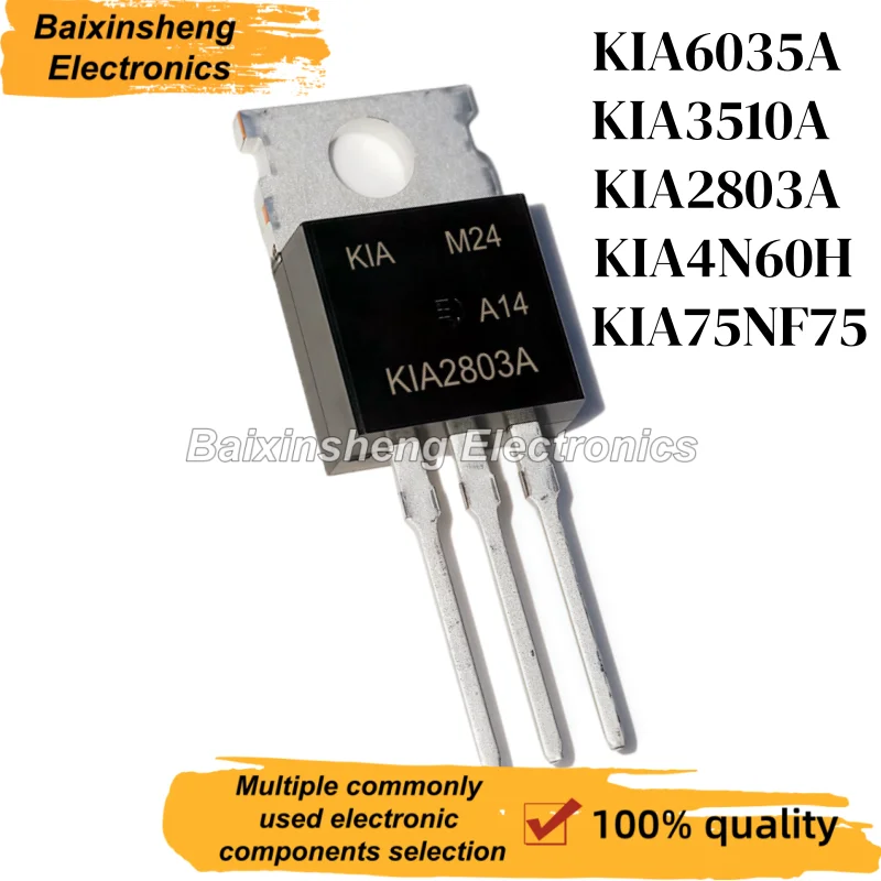 KIA2803A, 10 יחידות, KIA75NF75, KIA6035A, KIA3510A, KIA4N60H, TO-220 ...