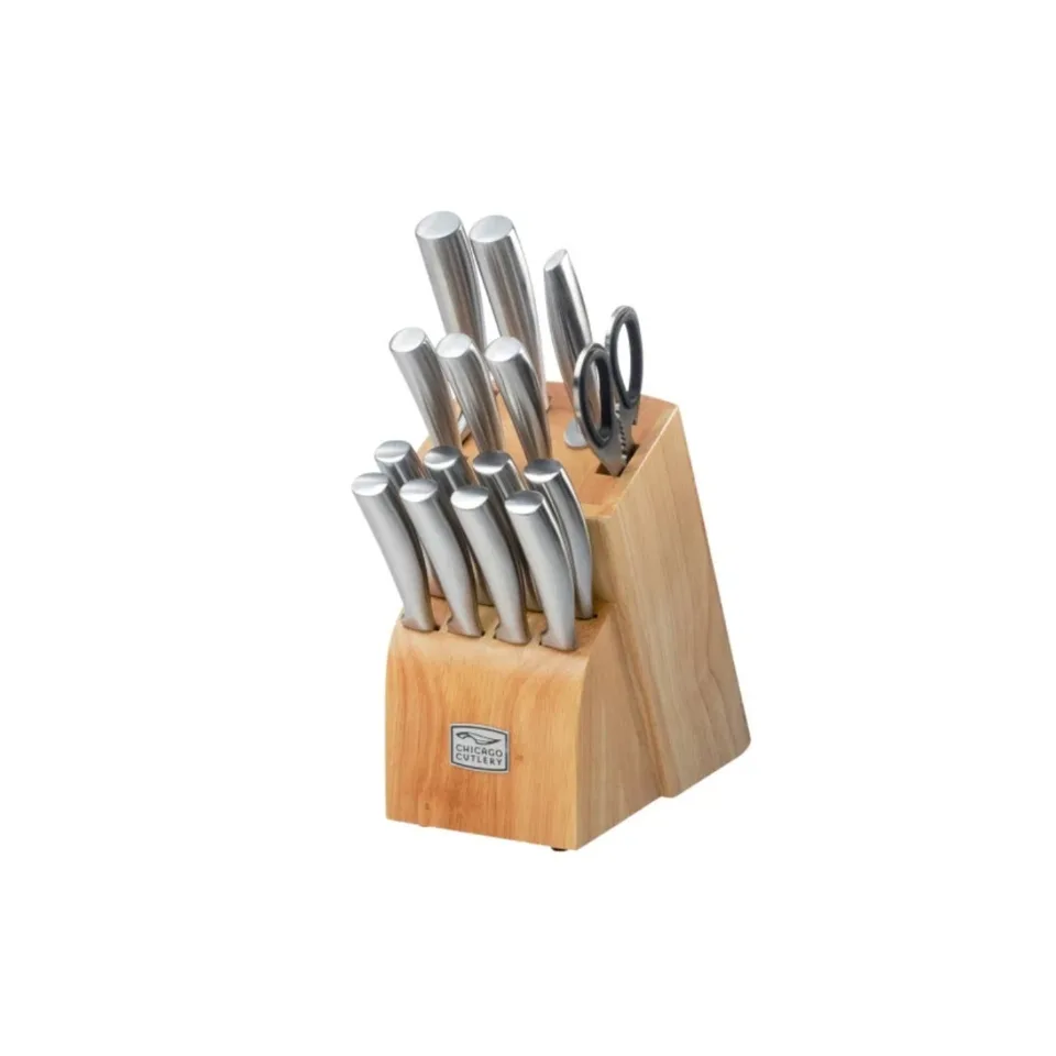 Chicago Cutlery Elston 16pc Knife Set with Block - Stainless Steel