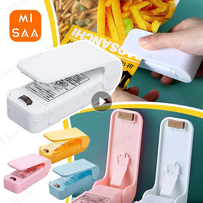 

Mini Heat Bag Sealing Machine Package Sealer Bags Thermal Plastic Food Bag Closure Portable Sealer Packing Kitchen Accessories
