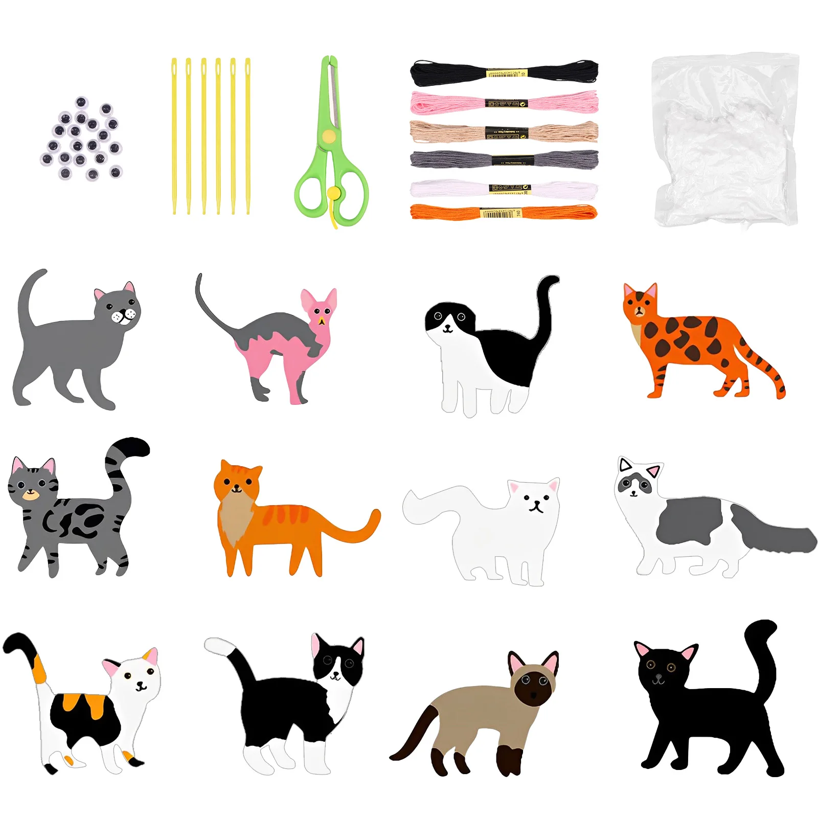 Children's DIY Felt Animal Sewing Kit - Fun Educational Craft Set