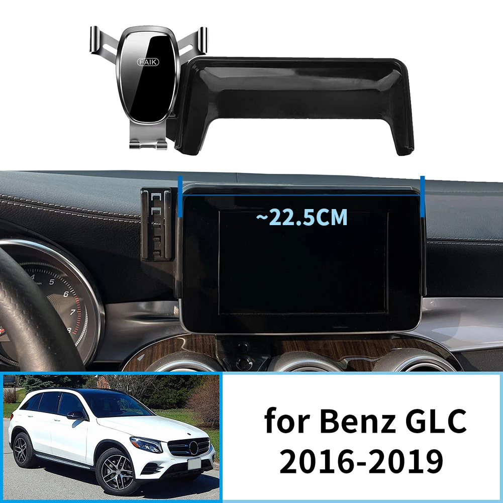 Car Phone Holder GPS Bracket Navigation Stand Auto Accessories for Mercedes-Benz GLC (7.0in) X253 C253