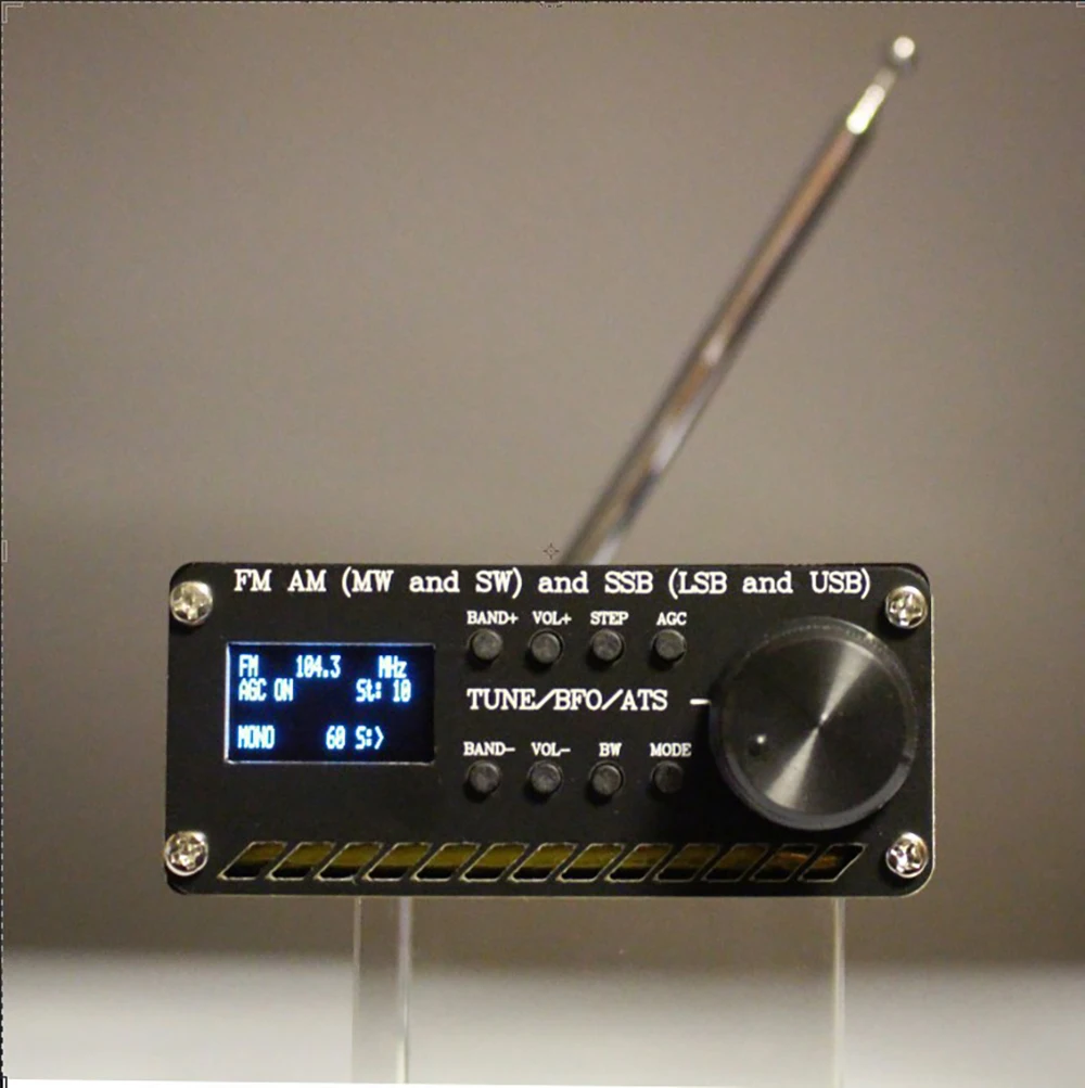 

All Band Radio Receiver FM AM (MW & SW) SSB (LSB & USB) Support Speaker Covering Commercial Ham Radio Bands SI4732
