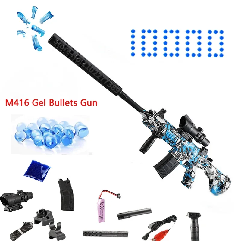 M416 Pistola Giocattolo Pistola Elettrica Burst Gel Pistola Bomba Ad Acqua Per Attività All'Aperto Cs Game Shooter Arma Gel Bullet Gun Ragazzi Regali