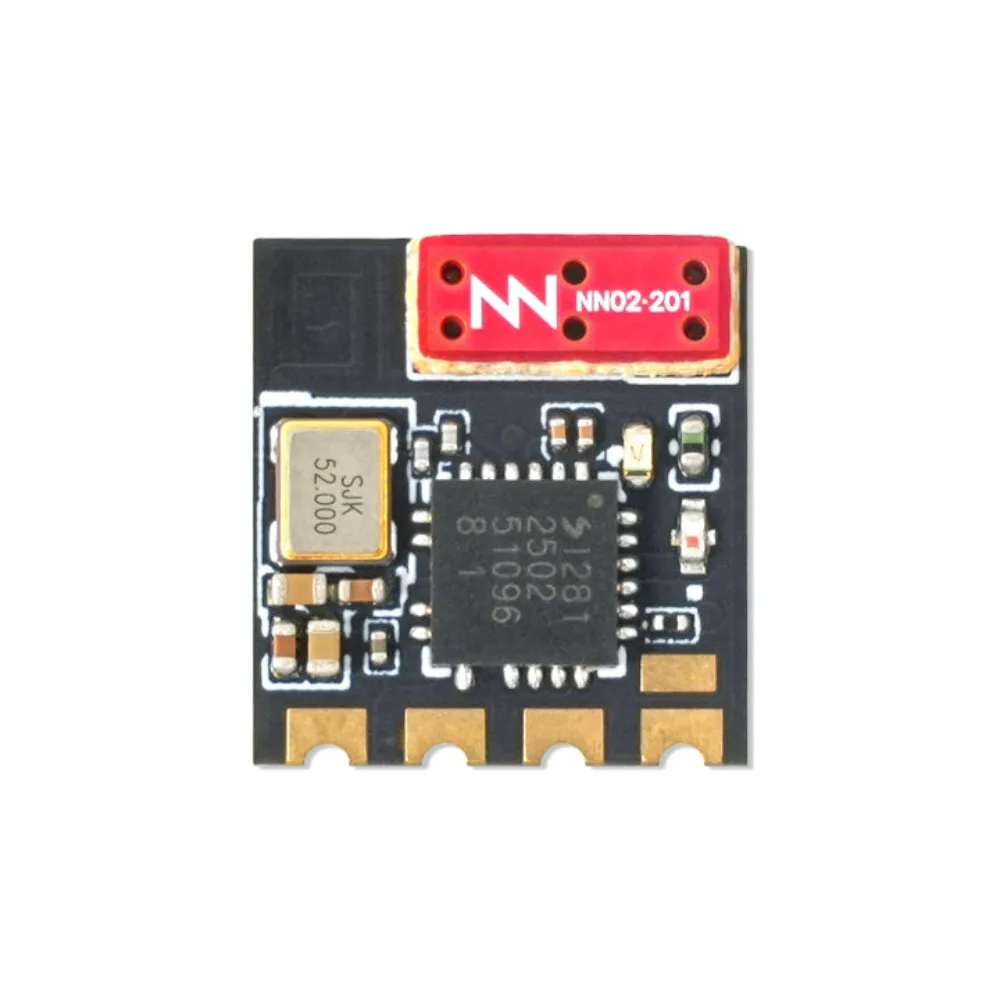 Antenne plate ExpressLRS 2.4GHz V1.2 ultra-légère 0.46g vue de profil montrant sa finesse