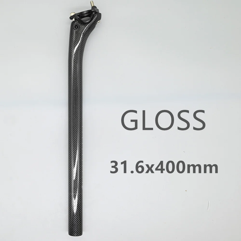 Tige De Selle Vélo Carbone Uxcell - 25,4 X 350 Mm - Noir Mat