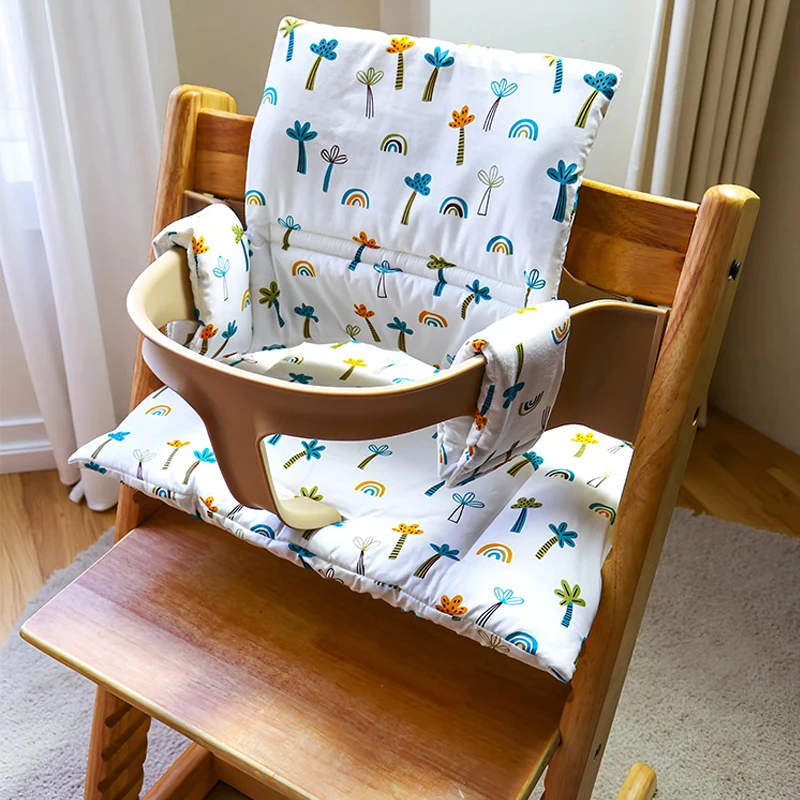 Baby Highchair Seat Cushion For Stokke Tripp Trapp Growth Stool Bebe Dinner Chair Replacement Accessories Seat Liners