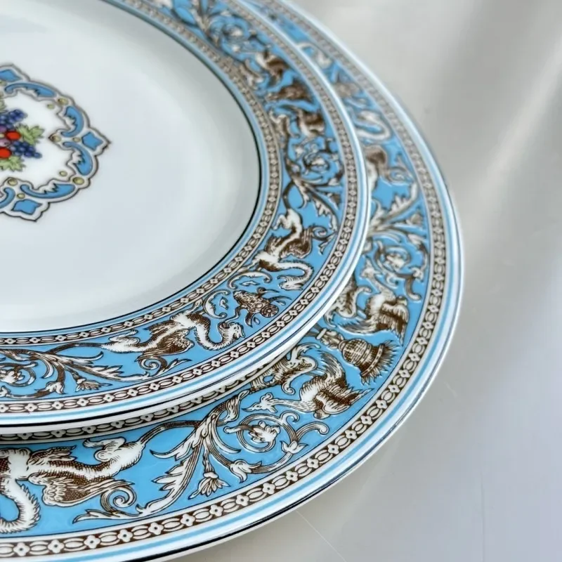 Description Picture 3 of itemBritish Coffee Set with Silk Road, Food Plates, Afternoon Tea Cups, Teaware, Dinnerware, Tableware for Kitchen