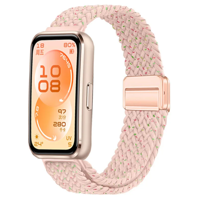 Braided Nylon Loop Strap with Magnetic Buckle - Comfortable Wristband