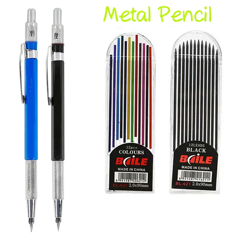 Tanie Metalowy ołówek automatyczny 2.0 Mm 2B sklep