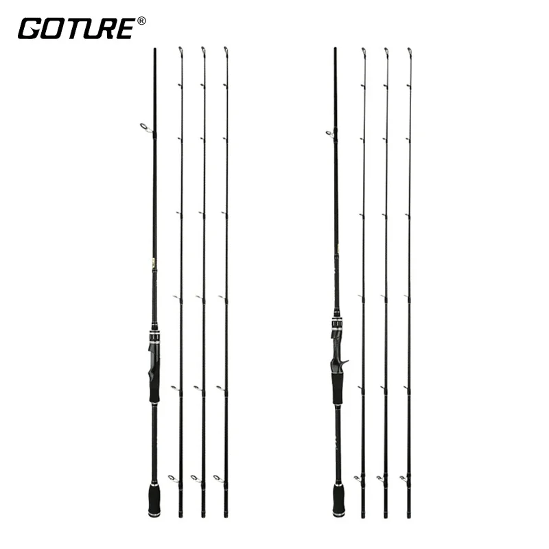 

Goture 1.8m 2.1m 2.4m Spinning Casting Rods ML+M+MH Power Lure Fishing Rod Ultralight Travel Fishing Tackle For Bass Pike Carp