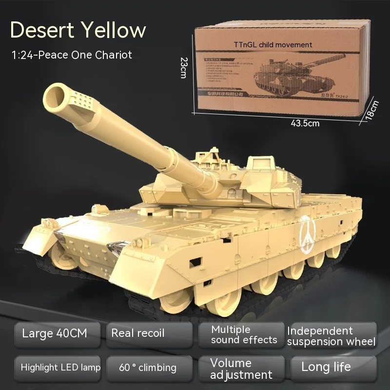Rc Tank Military War Battle United States M1 Leopard 2 Remote Control Toy Car Tactical Model Electronic Toys For Boys Children 3