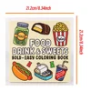Halloween Spectre Coloring Book FOOD DRINKAA&AWEETS for Adults and Teen Featuring Adorable Creepy Creatures Painting Gift 2