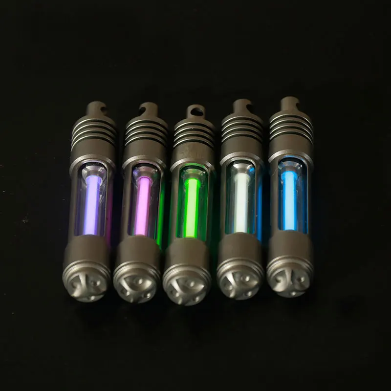 TEC-T323P Photon Fob Titanium Alloy Luminous Night Signal Light Luminous Self-illuminating Key Chain betalight 3