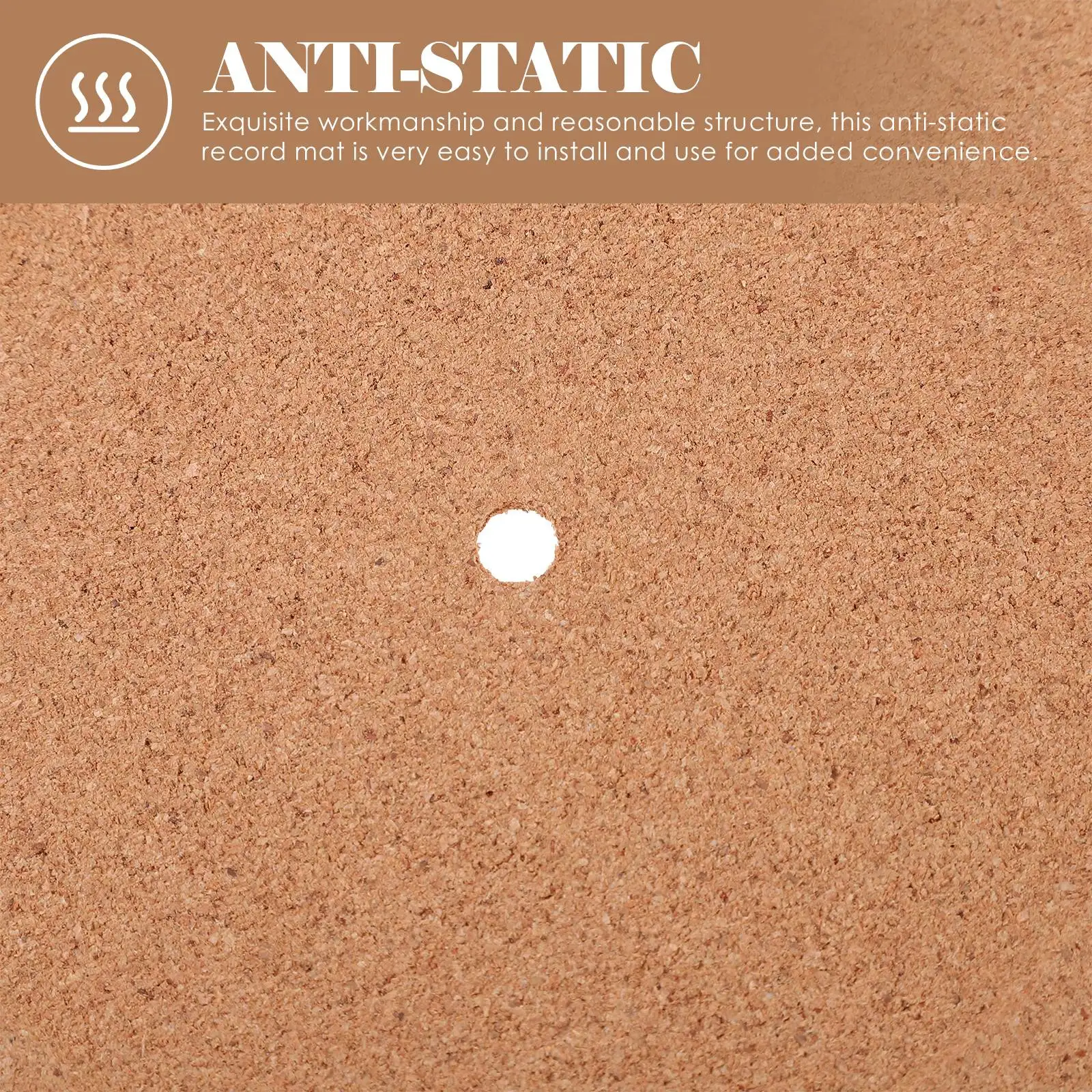 Cork Turntable Mat Vinyl Record Protective Pad Dj Equipment Accessories Portable Audio Video Anti Static Platter Slipmat
