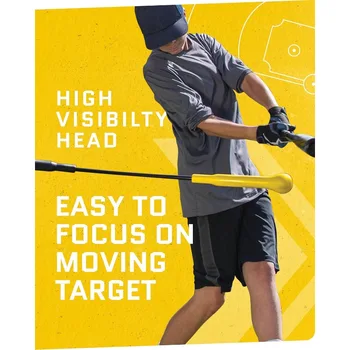 SKLZ Hurricane Batting Swing Trainer for Baseball & Softball - Durable Swing Arm - 4 Power Band System - High-Visibility 4