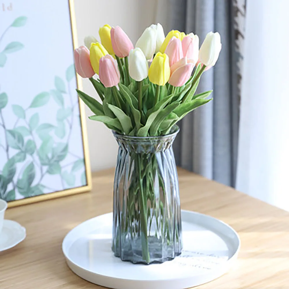 10Pcs/Pack Silk Dandelion Flower Ball Fake Flowers DIY Home Wedding Decoration Artificial Flower Bouquet Valentine's Day Gifts