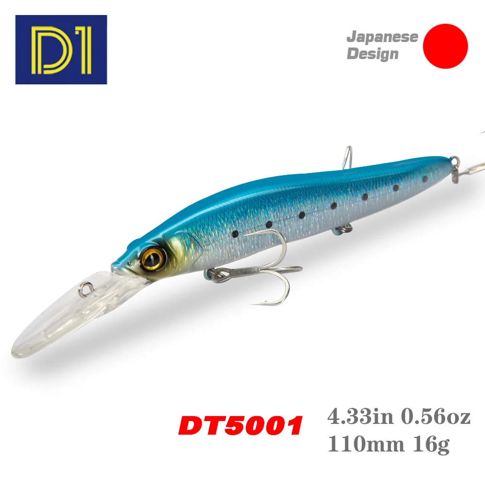 D1 Slow Floating Minnow 110mm 16g Hard Bait Artificial Wobbler Salt/Fresh  Water Lures For Pike Bass Long Casting Fishing Tackle - AliExpress