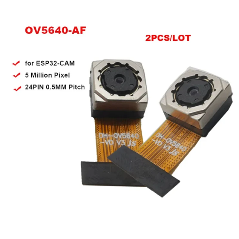 5 megapixel HD OV5640 Camera Module auto focus 70 For ESP32-CAM softboard MIPI interface 24pin 2Pcs/Lot camera module
