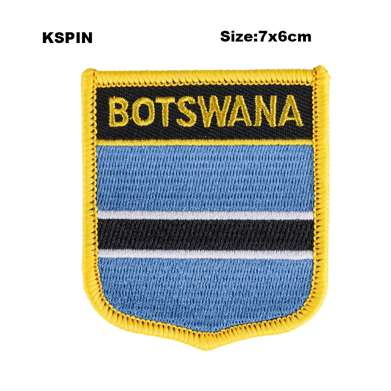 Croatia  Flag Shield Shape Iron on Embroidery Patches Saw on Transfer Patches Sewing Applications for Clothes Back Pack Cap