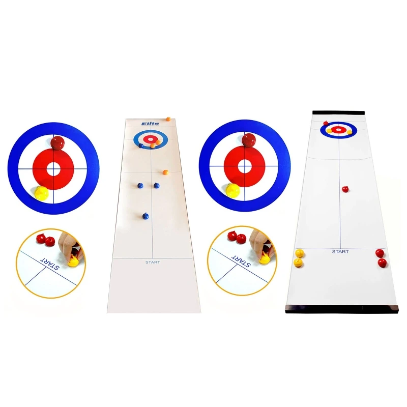 

Tabletop Games Curling Game Portable Team Board Games Tabletop Training Family