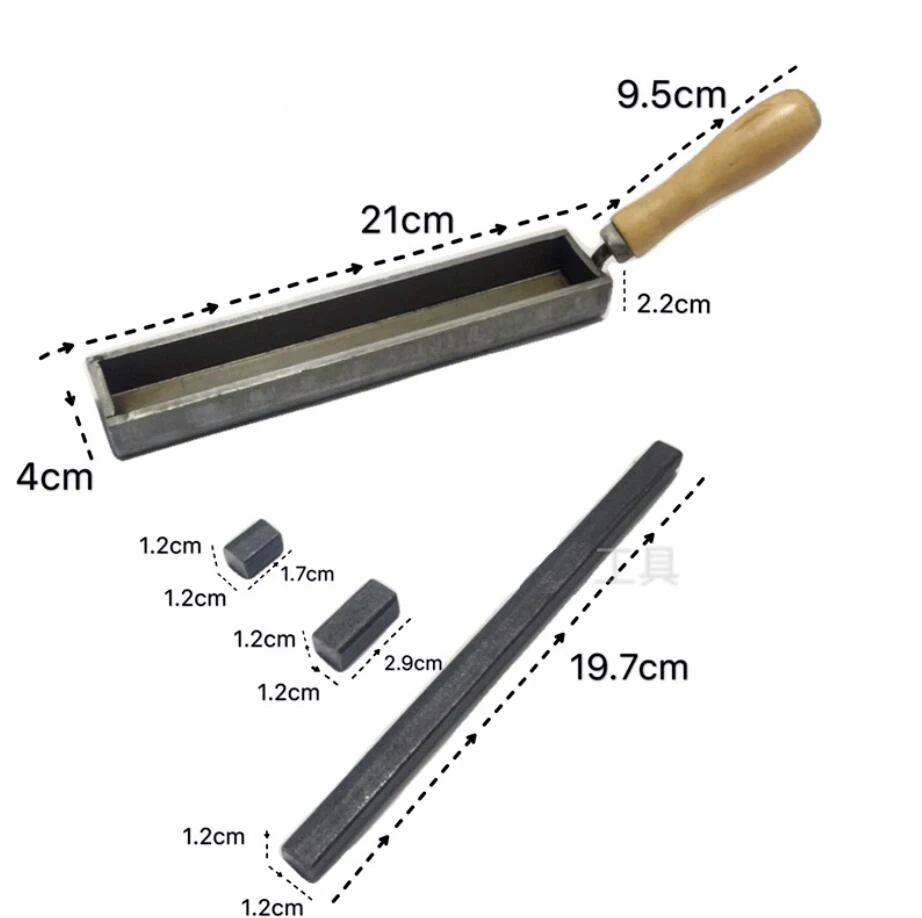 

Gold Silver Eu Molding Groove Ingot Mould Jewelry Tools Size Adjustable Jewelry Tools Oil Groove Chisel Wooden Handle mold