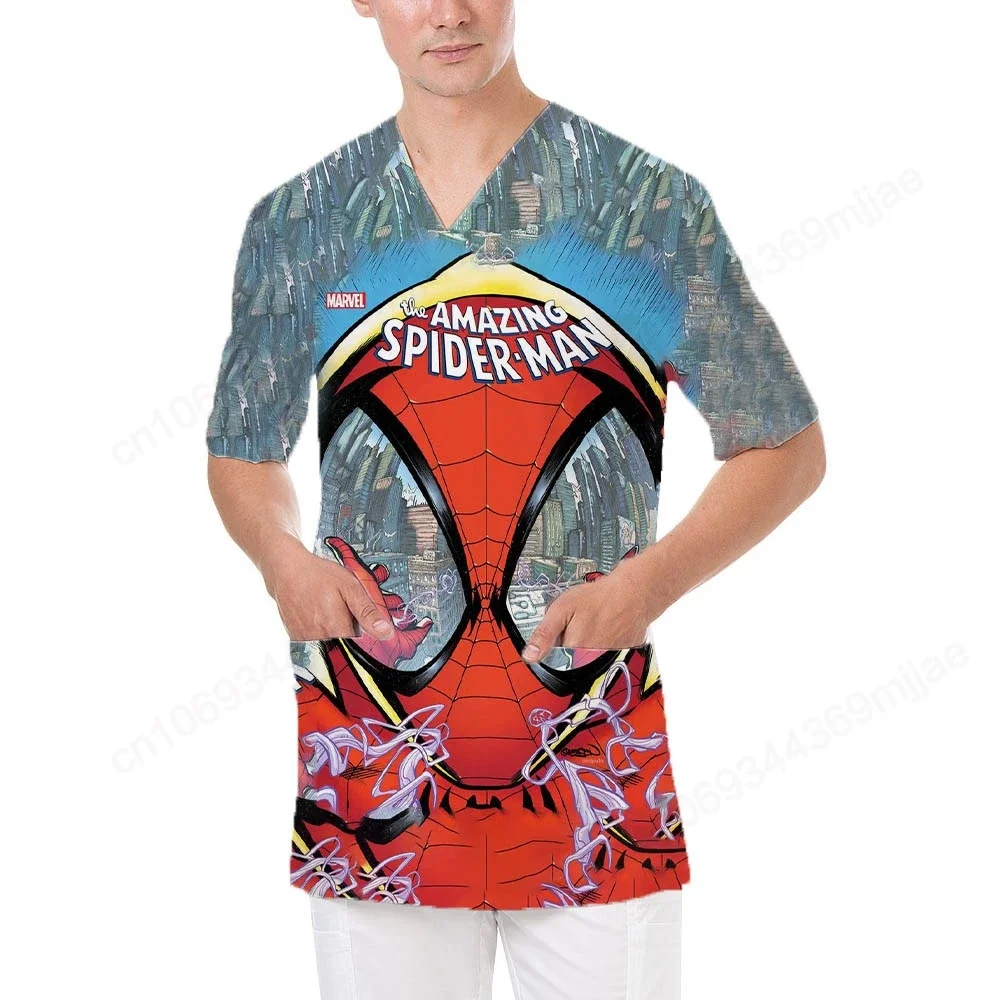 Cardigan Abbigliamento Donna Scollo A V Crop Top Y2K Top Donna Infermiera Uniforme T-Shirt Donna Moda Coreana Donna Camicette 2022 Estate