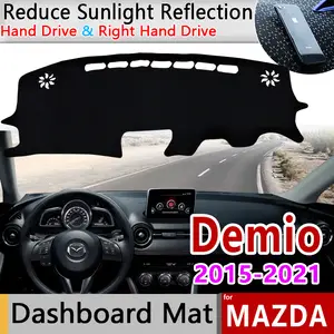 Pu Leather For Mazda 2 Mazda2 Demio 2014 - 2019 Dashboard Cover
