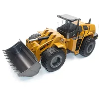 Huina 1:14 4wd Rc Heavy Duty Bulldozer 2.4g 22 Channels Remote Control Alloy Fuselage Engineering Vehicles Professional Toy Gift 2