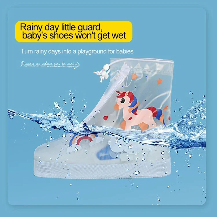 Wasserdichte Schuhüberzüge für Kinderstiefel, Regenschutz aus Silikon, Zubehör_voghion.com