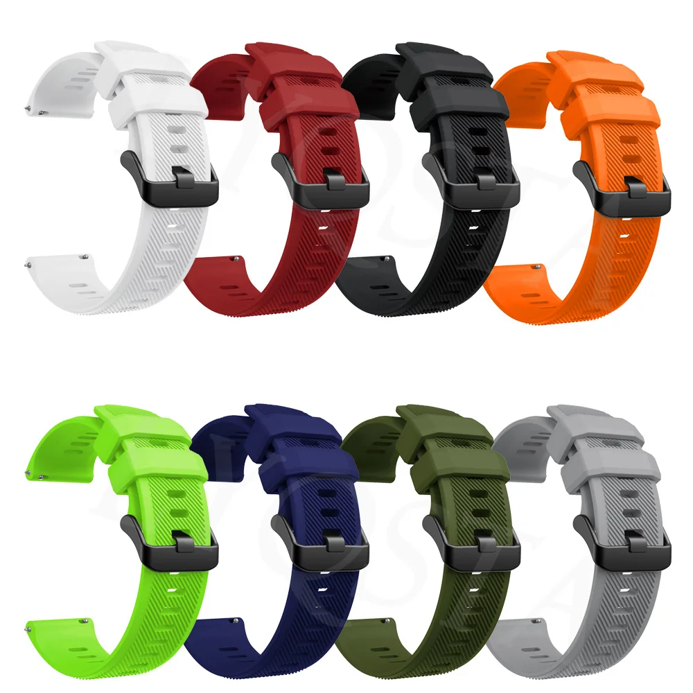 Versatile 22mm Silicone Watch Strap - Premium Replacement Wristband in Ocean Blue