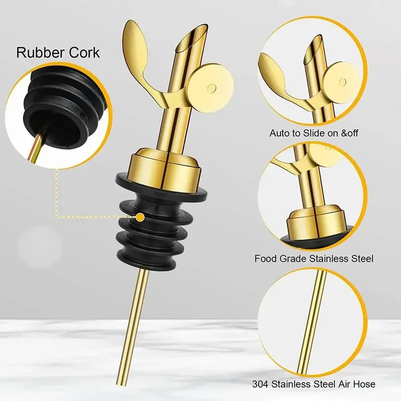 Oil Spray Dispenser Stopper Cap Pourer Nozzle 1Pc