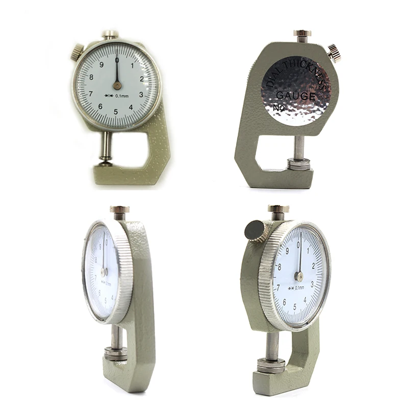 Leather thickness gauge 1Pc aluminum alloy 0-10mm & 0-20mm range dual heads for DIY craft