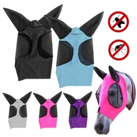 Mesh Fly Mask Hood Breathable Anti Fly Stretchy Knitted Mesh Mask Anti-Worms Horse Flying Mask Horse Riding Equestrian Equipment 1