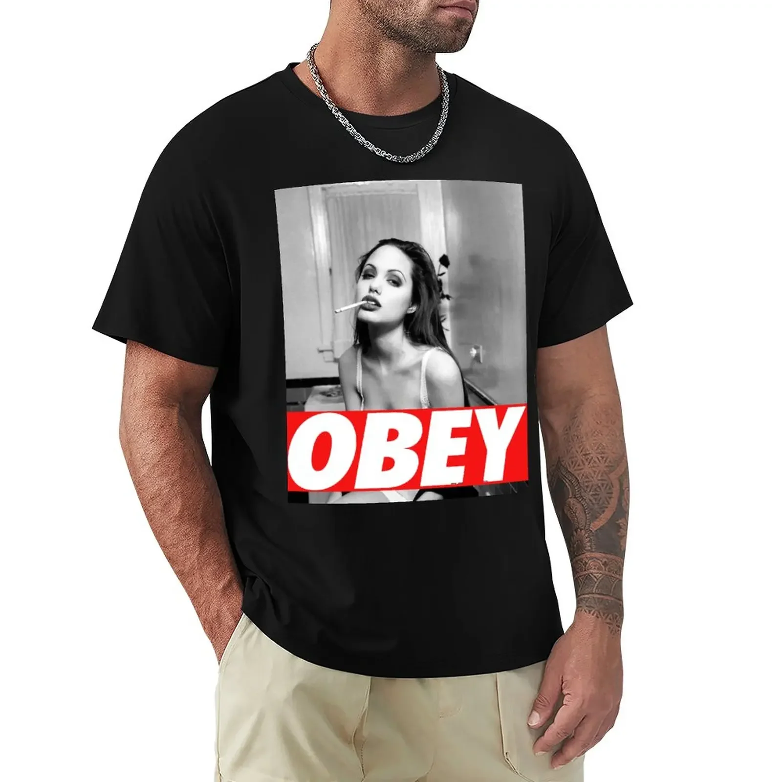 

Angelina Jolie T-Shirt vintage summer tops men graphic t shirts
