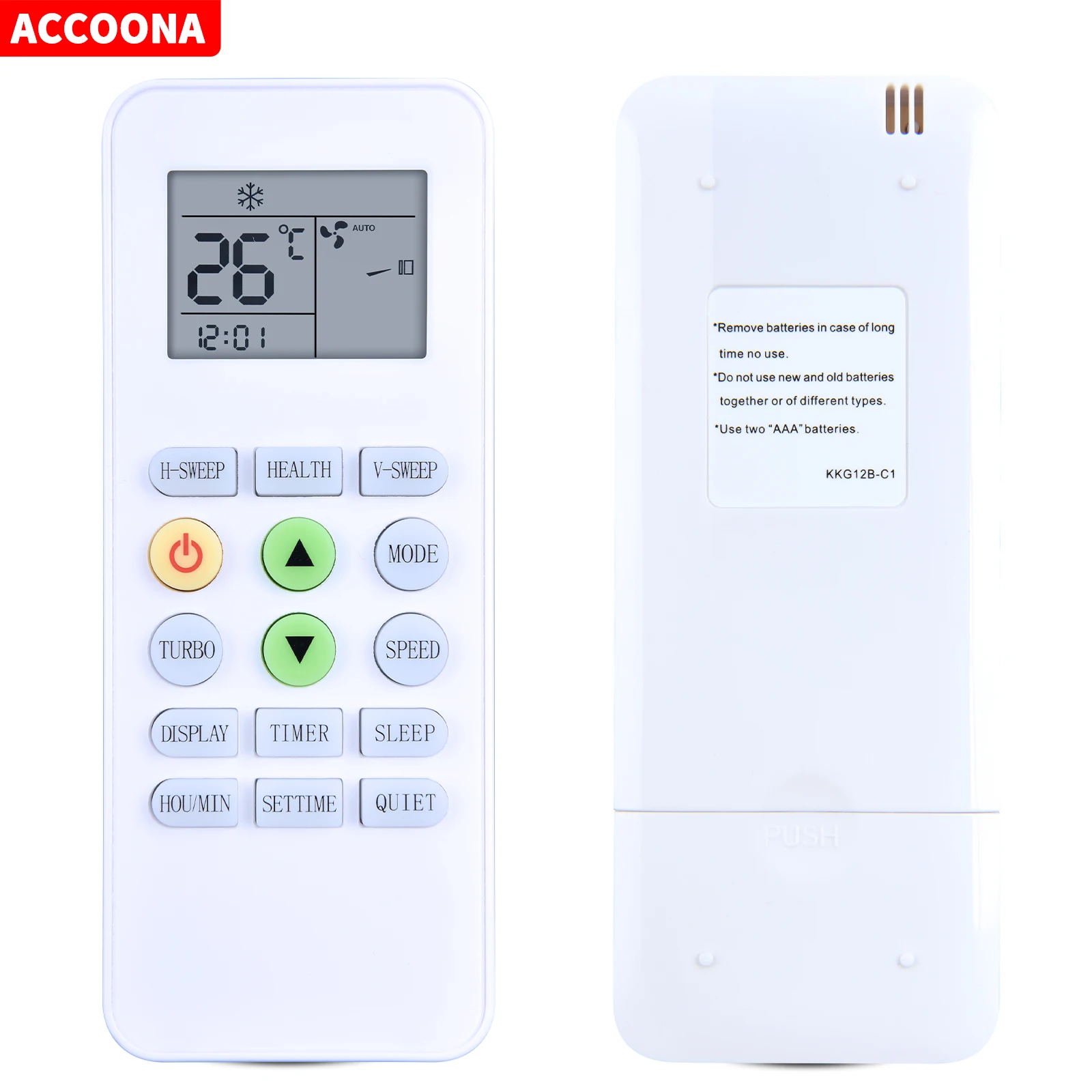 Remote control KKG12B-C1 KKG12A-C1 KK12A-C1 for CHANGHONG SK Sumikura SK Sumikura umikura Air conditioner