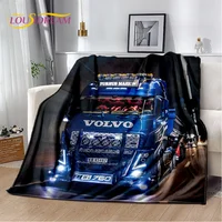 HD Volvo Truck Lorry 3D Printing Soft Flannel Blankets,Throw Blanket Comfortable Blanket for Picnic Beds Sofa Home Bedroom Gifts 1