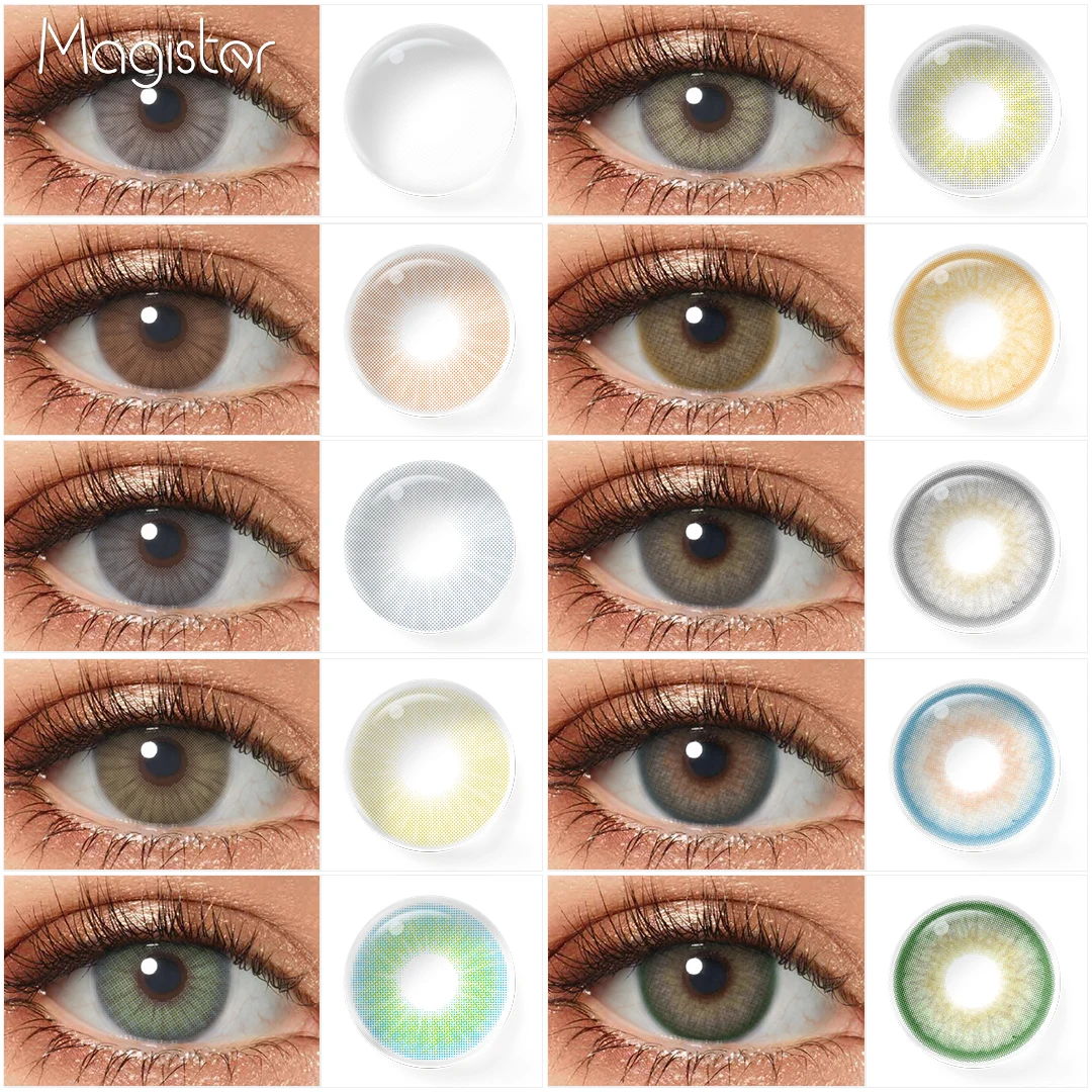 

Gray Brown Natural Contact Lenses 1 Pair Colored Lenses Super Natural Eye Color Lens Yearly Lenses For Eyes Beauty Pupilentes