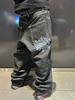 New Always Jeans High quality Printed Embroidery Straight Jeans Black Pants Men Jeans Printing Trend Street Wear AlwaysJeans Men 2