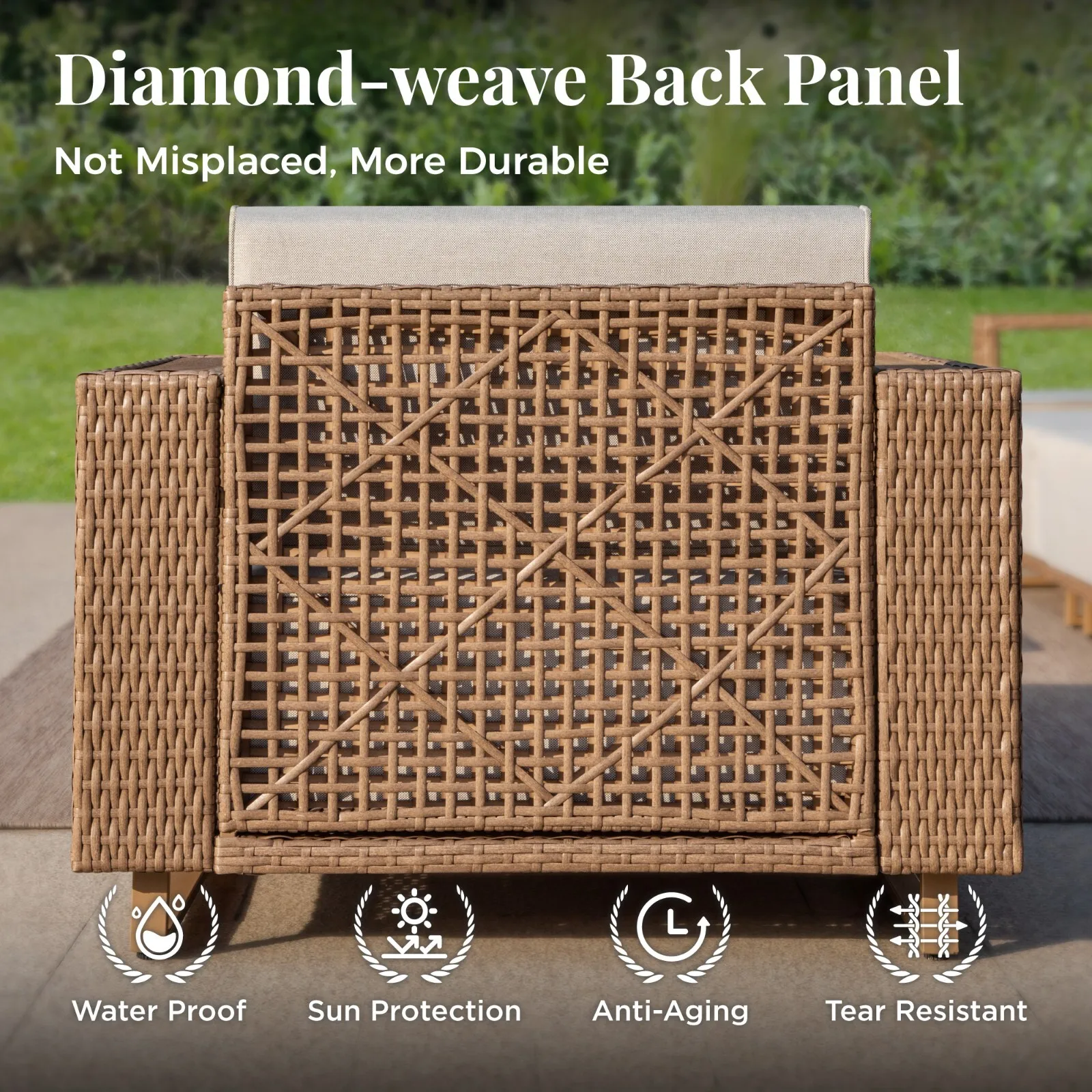 Rattan Patio Conversation Set 5