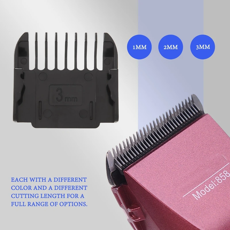Hot Electric Clipper Accessories,4Pcs Cut Clipper Limit Comb Guide Attachment Size Barber Replacement 3