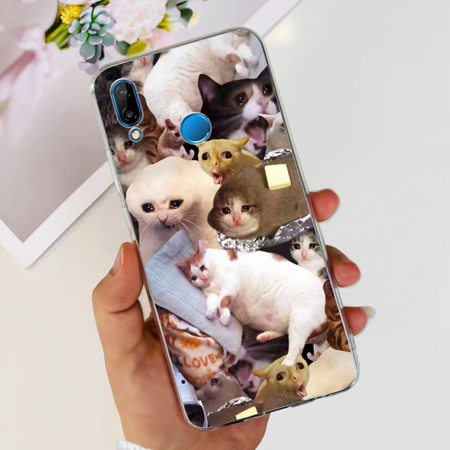 Stylish Painted Clear Silicone Soft TPU Phone Case