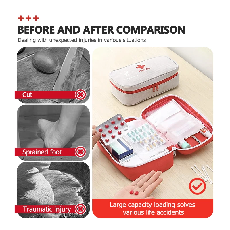 Universal Car Travel Handbag Storage & First Aid Kit Bag